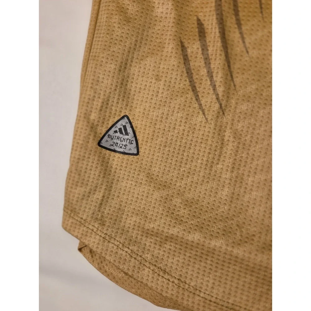 Real Madrid 2024 2025 Third Jersey Gold Adidas Heat.RDY Emirates LaLiga Adult M